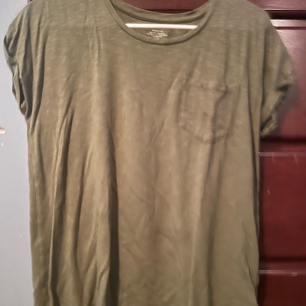 Max Studio Green Short Sleeve Tee